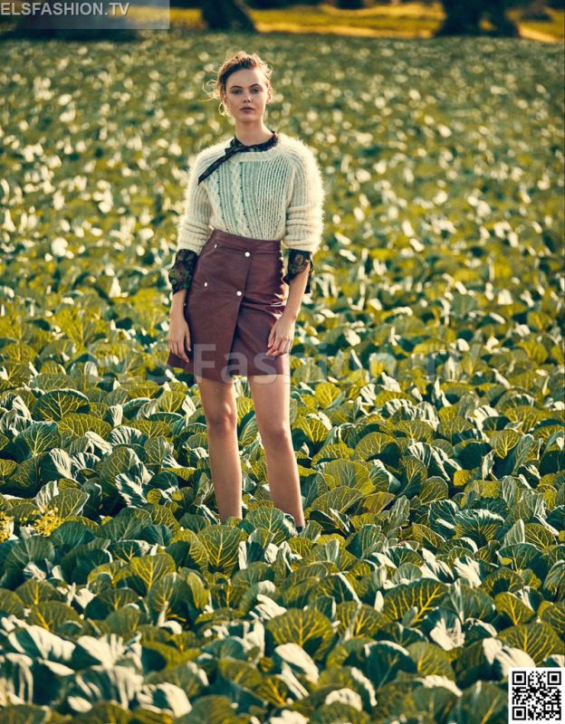 Elle Sweden August 2015 - Model  Frida Gustavsson
